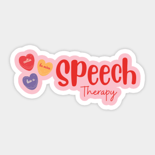 Valentine's day speech therapy, speech language pathology, slpa, speech therapist Sticker